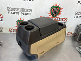 2013 FORD F150 CENTER CONSOLE BLK AND TAN OEM #587