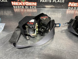 2005 C6 CORVETTE FRONT SEAT BELTS DRIVER / PASSENGER BLK OEM #1468