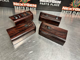 2008 FORD F250 LH & RH FRONT AND REAR DOOR WOODGRAIN WINDOW SWITCH SET OEM #1033