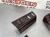 2010 FORD F350 LARIAT 6.4 LH AND RH FRONT AND REAR DOOR WINDOW SWITCH SET WOOD OEM #496