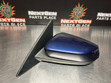 2012 FORD MUSTANG GT LH DRIVER SIDE VIEW MIRROR KONA BLUE OEM #730