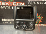 2013 DODGE RAM 2500 6.7 CUMMINS AC CLIMATE CONTROL RADIO BEZEL 1UJ96DX9AE #1234