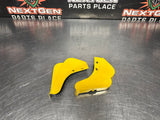 04-06 PONTIAC GTO YELLOW ROCKER PANEL END CAP PAIR OEM #1269