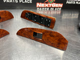 2015 GMC SIERRA 2500HD CREW CAB WOOD FRONT & REAR POWER WINDOW SWITCHES OEM #829