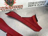 04 - 06 PONTIAC GTO RED CONSOLE TRIM PANEL SET LH RH 92156766 92156764 #560