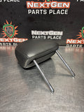 10-14 FORD MUSTANG GT FRONT RH/LH HEADREST LEATHER W BLUE STITCH OEM #996