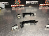 08-09 PONTIAC G8 LH RH SIDE EXTERIOR DOOR HANDLES FRONT & REAR BLCK OEM #1178