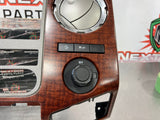 2011 FORD F250 RADIO BEZEL CLIMATE CONTROL WOOD TRIM OEM #505