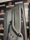 2012 CADILLAC CTS-V COUPE INTERIOR LH RH FRONT DOOR PANELS BLACK/WOODGRAIN OEM #1592