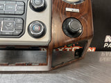 2013 FORD F250 F350 RADIO BEZEL CLIMATE CONTROL WOOD TRIM #1227