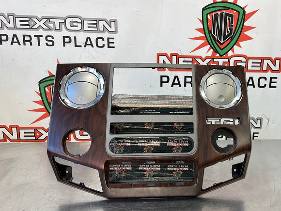 11-16 FORD F350 RADIO BEZEL WOOD GRAIN BC34-2504302-C OEM #370