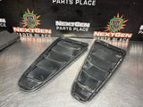 2013 FORD MUSTANG GT QUARTER GLASS WINDOW VENT COVERS BLK OEM #1160