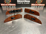 2012 CHEVY SILVERADO K2500 CREW CAB WOOD LH RH RR LR POWER WINDOW SWITCHES #936
