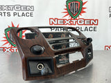 2012 FORD F250 F350 RADIO BEZEL CLIMATE CONTROL WOOD TRIM #250