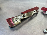 10-14 FORD MUSTANG GT TRUNK HINGES RED OEM #242