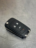 2010-2016 CAMARO 4 BUTTON FOLDING KEY FOB AFTERMARKET 13500222 #3296