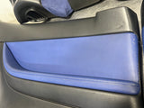 2004 PONTIAC GTO LH RH FRONT & REAR DOOR PANELS BLUE ALCANTARA AND LEATHER #122